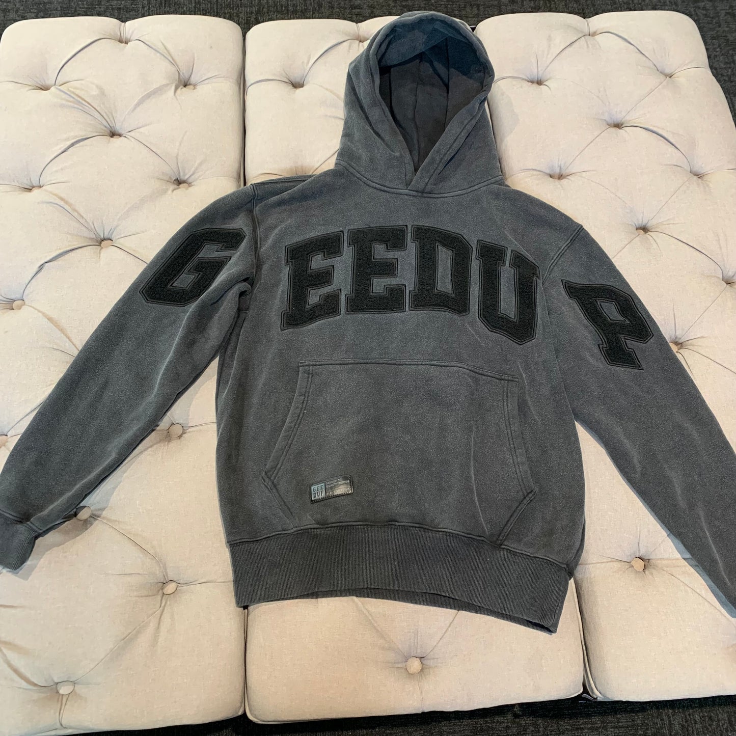 Geedup Team Logo Hoodie 'Washed Black (Second hand)