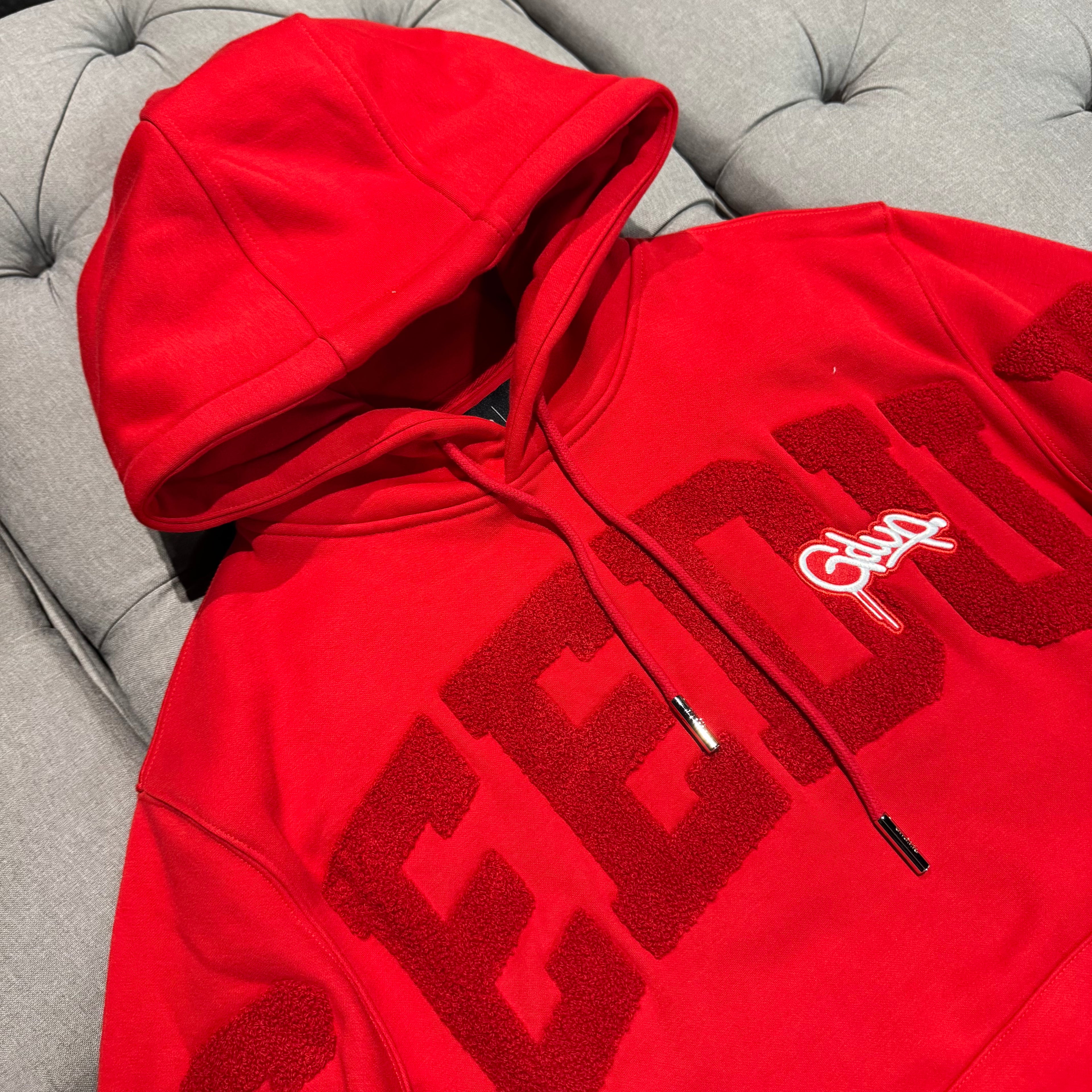 Geedup Team Logo Script Hoodie 'Triple Red' (Brand New)