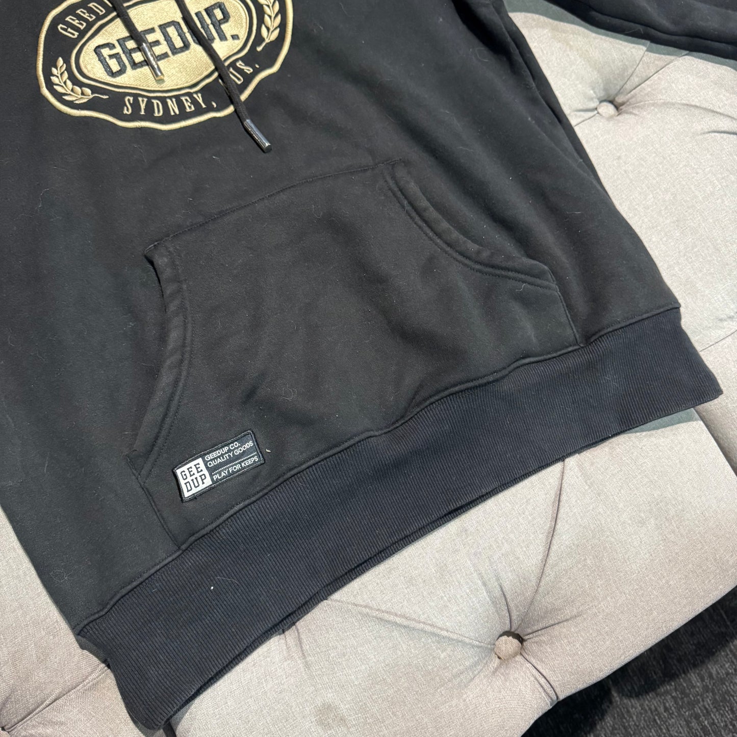 Geedup Play For Keeps Forever Hoodie 'Black Red Gold' (Second hand)
