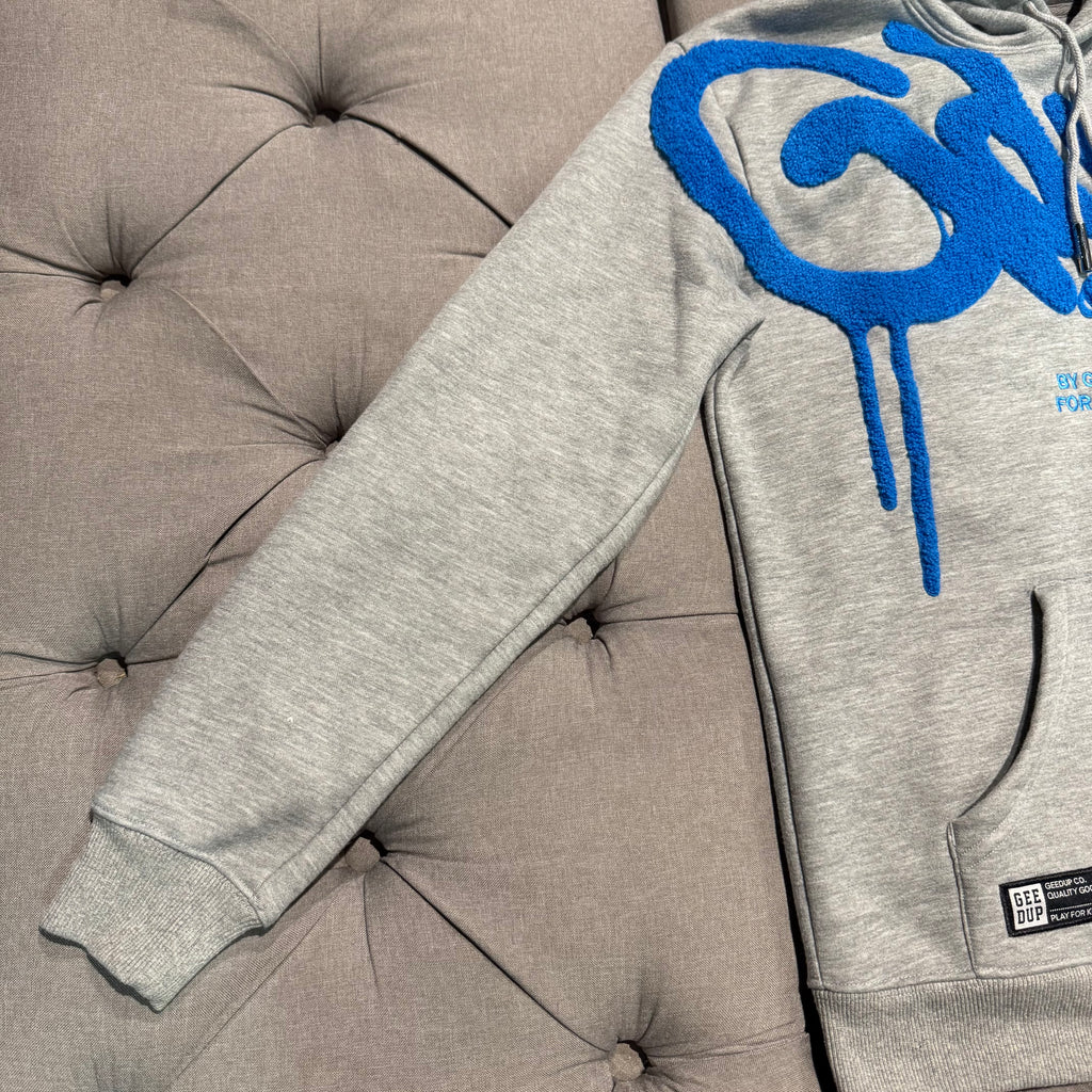 Geedup Handstyle Hoodie 'Grey Blue' (Second hand)