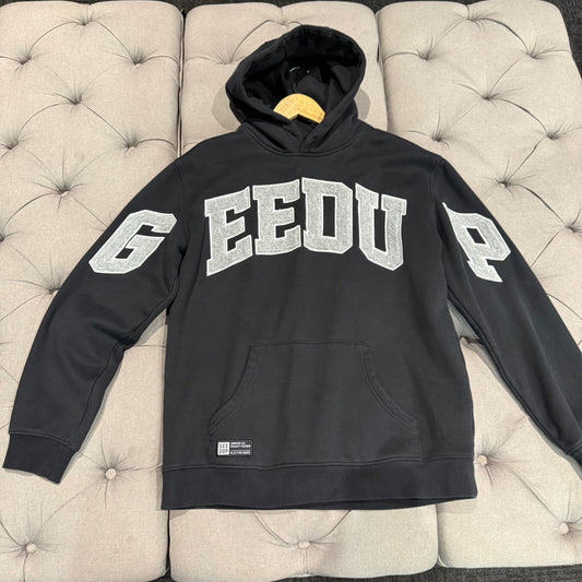 Geedup Team Logo Hoodie 'Black Grey' (Second hand)