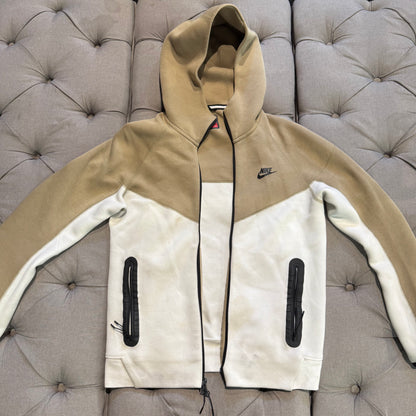 Nike Tech Fleece Jacket 'White Brown' (Second hand)