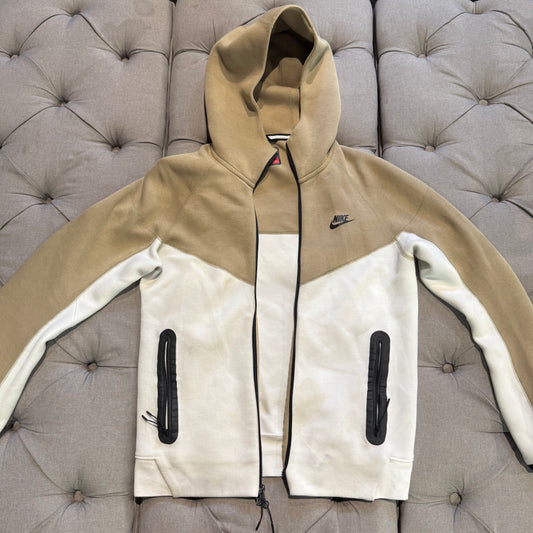 Nike Tech Fleece Jacket 'White Brown' (Second hand)