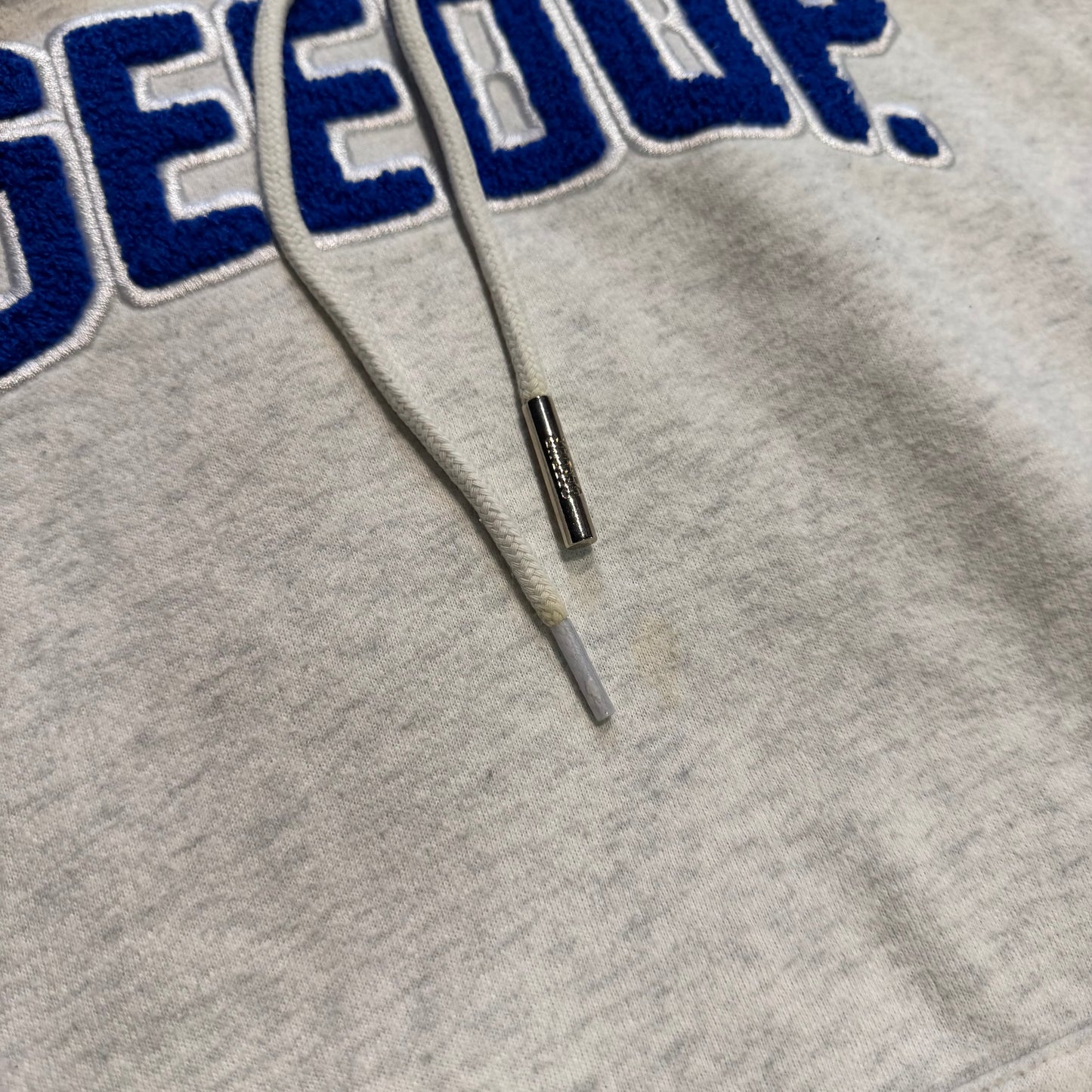 Geedup Play For Keeps Hoodie 'White Marle Blue' (Second hand)