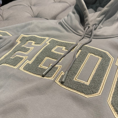Geedup Team Logo Hoodie 'Grey Gold' (Second hand)
