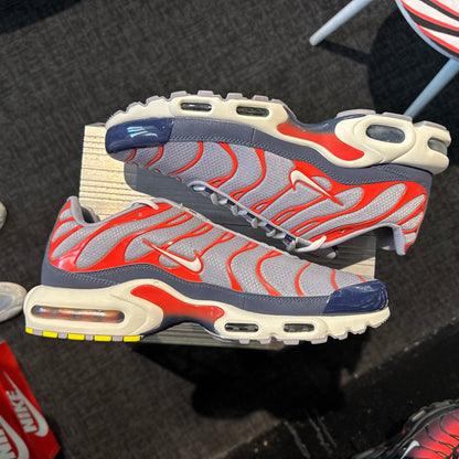 Nike Air Max Plus TN 'Cement Grey Red White' (Brand New)