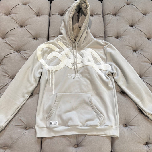 Geedup Handstyle Hoodie 'Grey White' (Second hand)