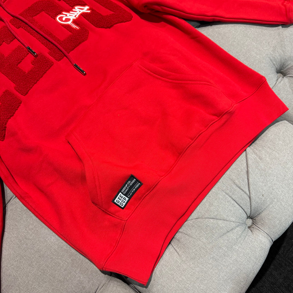 Geedup Team Logo Script Hoodie 'Triple Red' (Brand New)