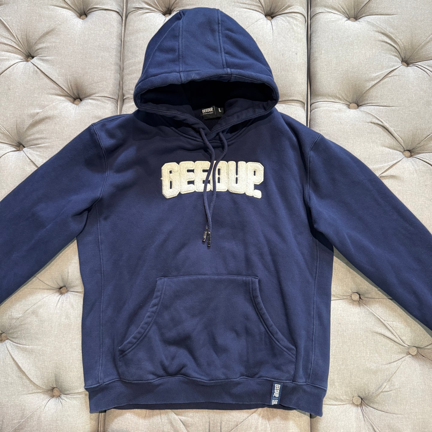 Geedup Play For Keeps Hoodie 'Navy White' (Second hand)