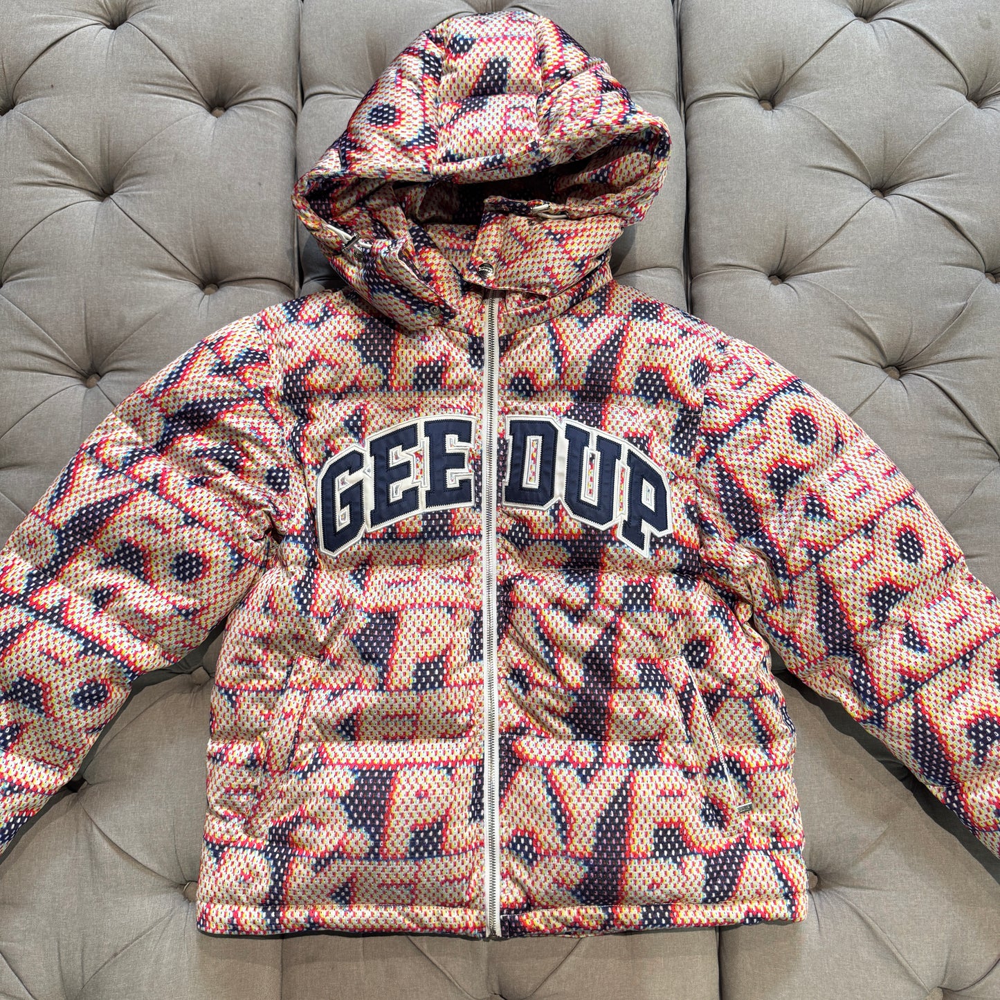 Geedup PFK Static Puffer Jacket 'Multi Colour' (Second hand)