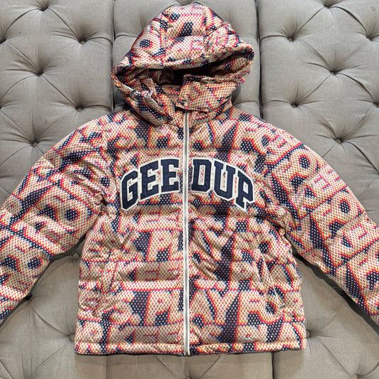 Geedup PFK Static Puffer Jacket 'Multi Colour' (Second hand)