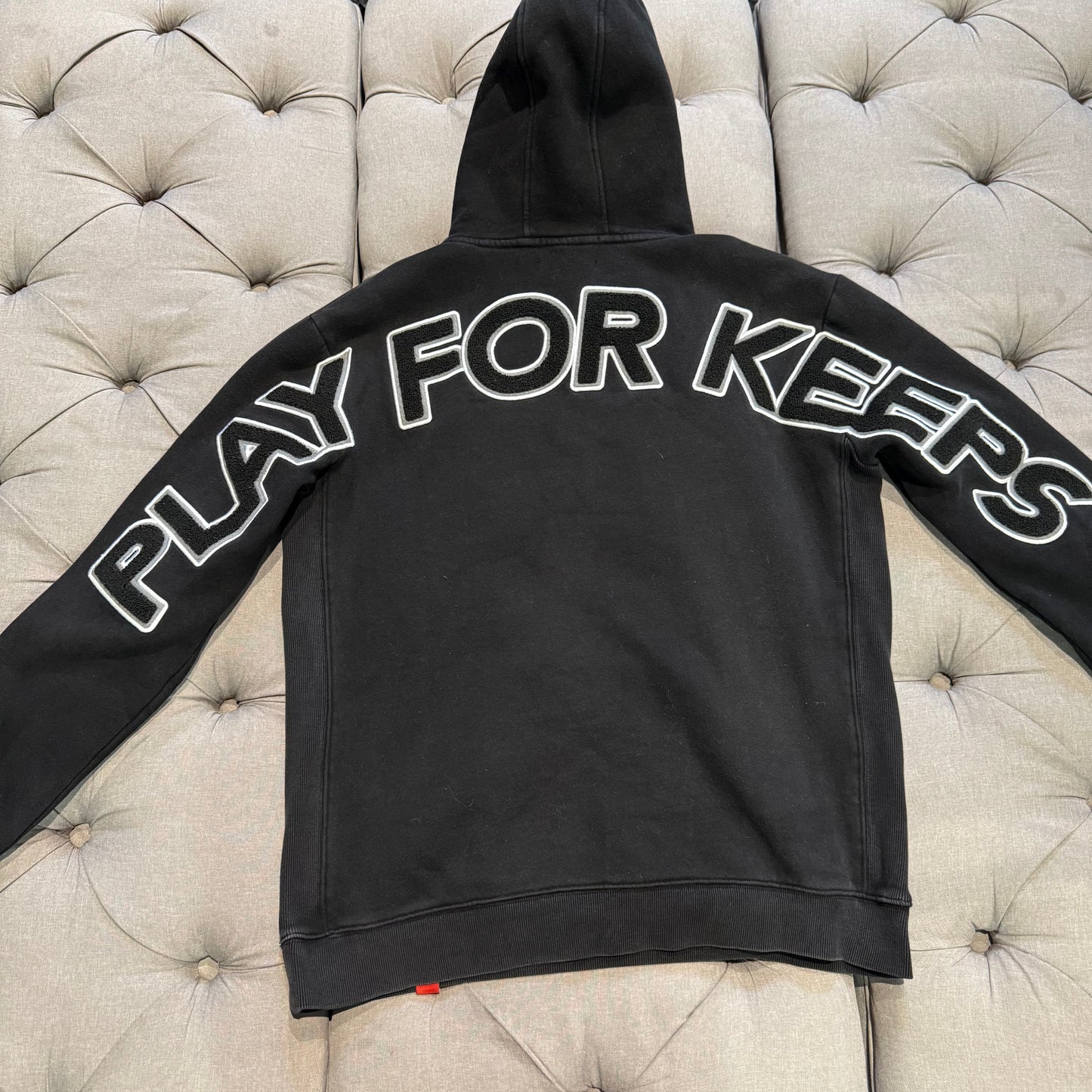 Geedup Play For Keeps Hoodie 'Black White Black' (Second hand)