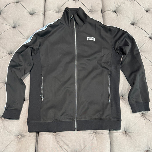 Geedup Play For Keeps Zip Up Jacket 'Black Baby Blue' (Second hand)