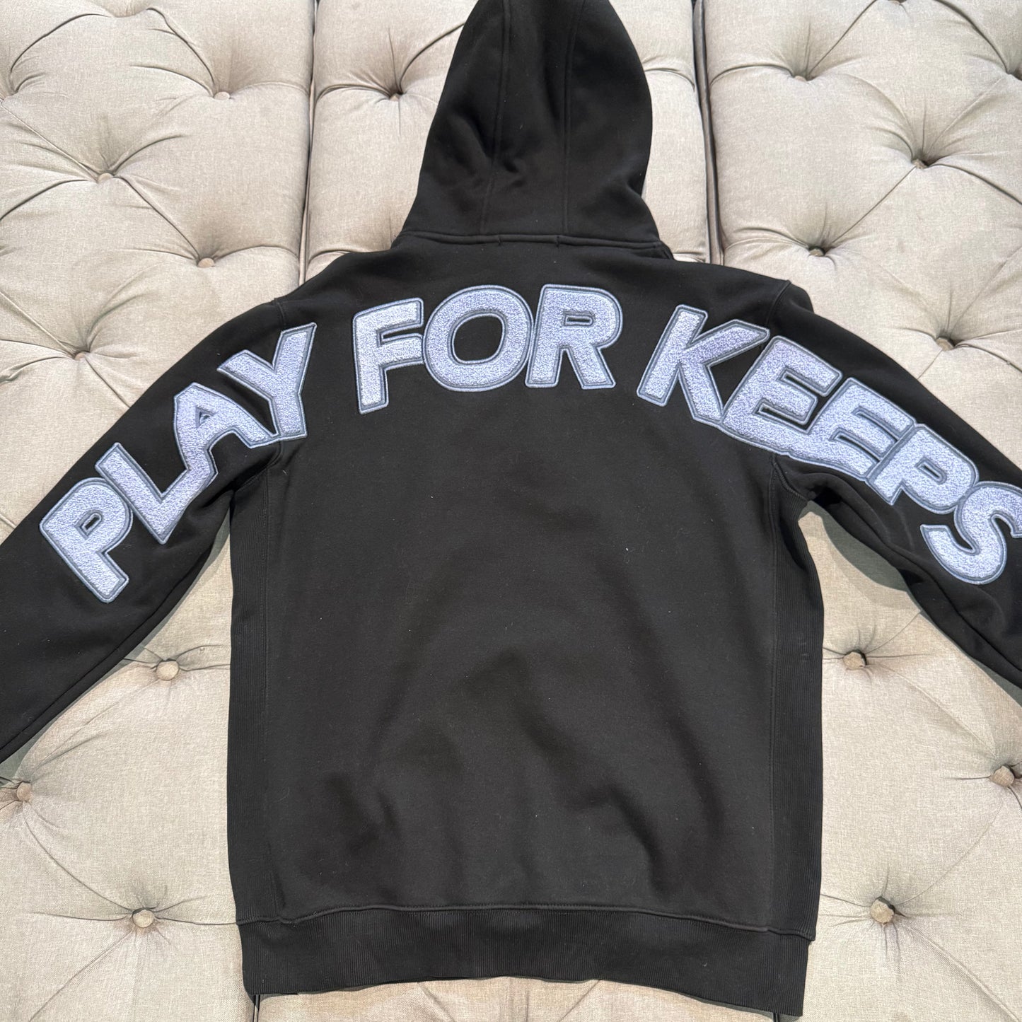 Geedup Play For Keeps Hoodie 'Black Lavender' (Second hand)