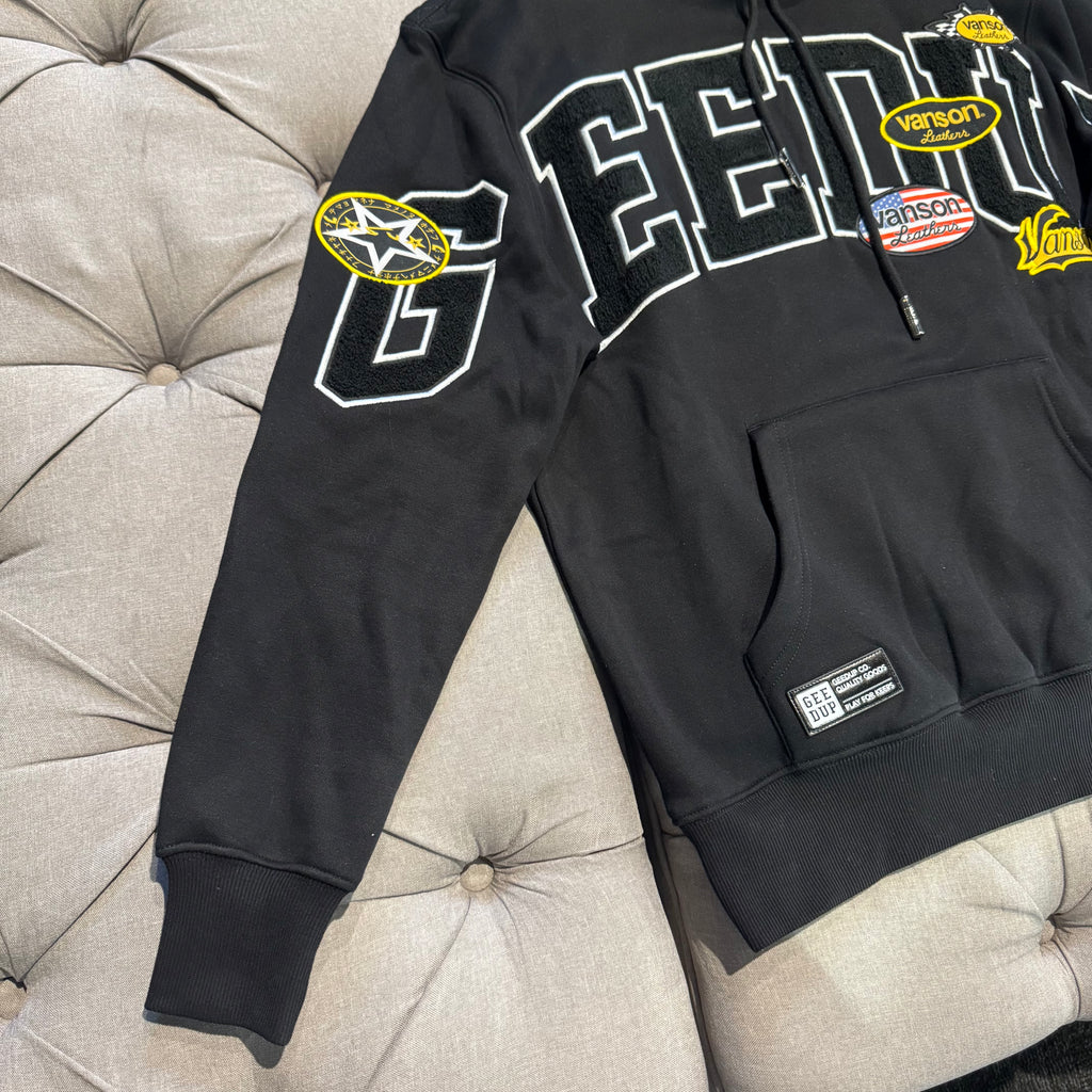Geedup Team Logo X Vanson Hoodie 'Black' (Brand New)