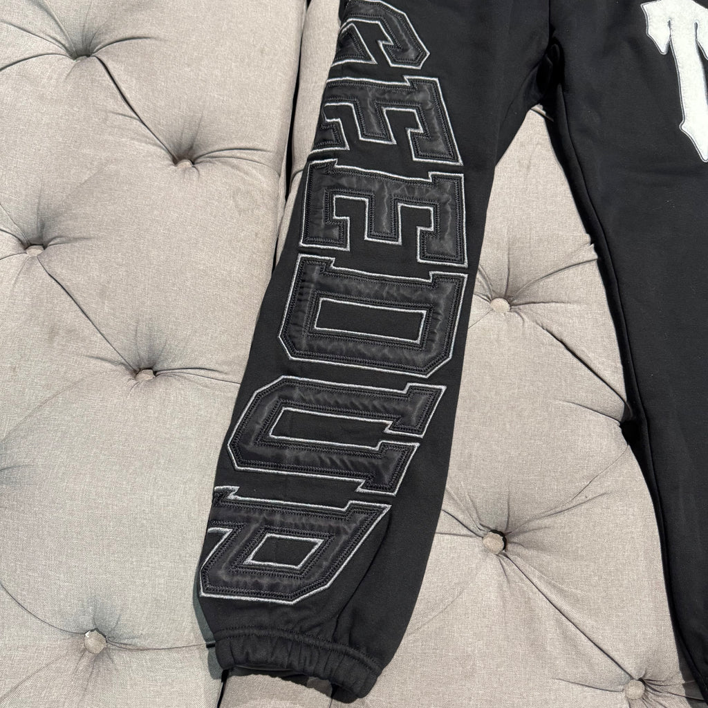 Geedup X Trapstar Team Logo Iron Gate Logo Track Pants 'Black' (Second hand)