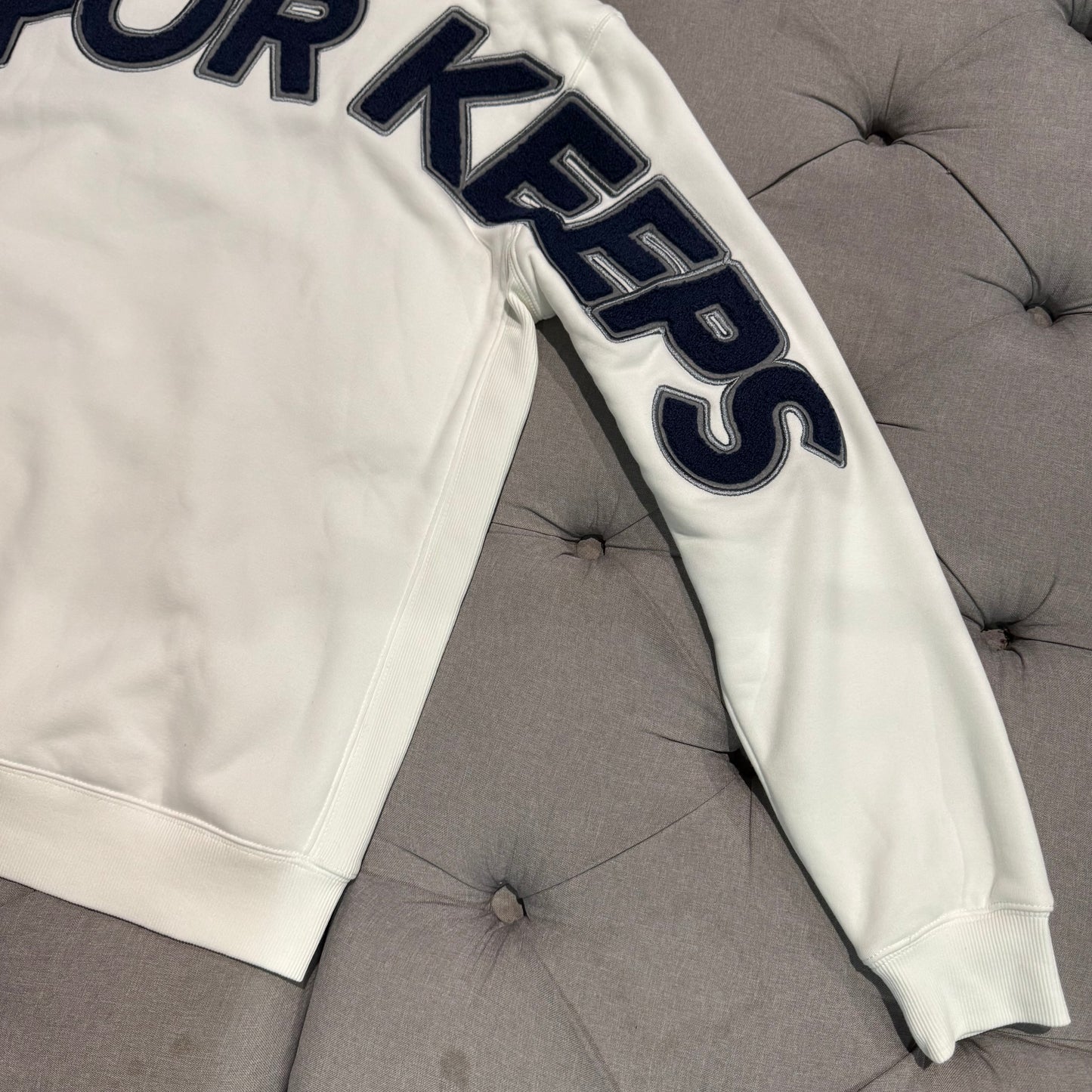 Geedup Play For Keeps Hoodie 'Cream Navy' (Second hand)