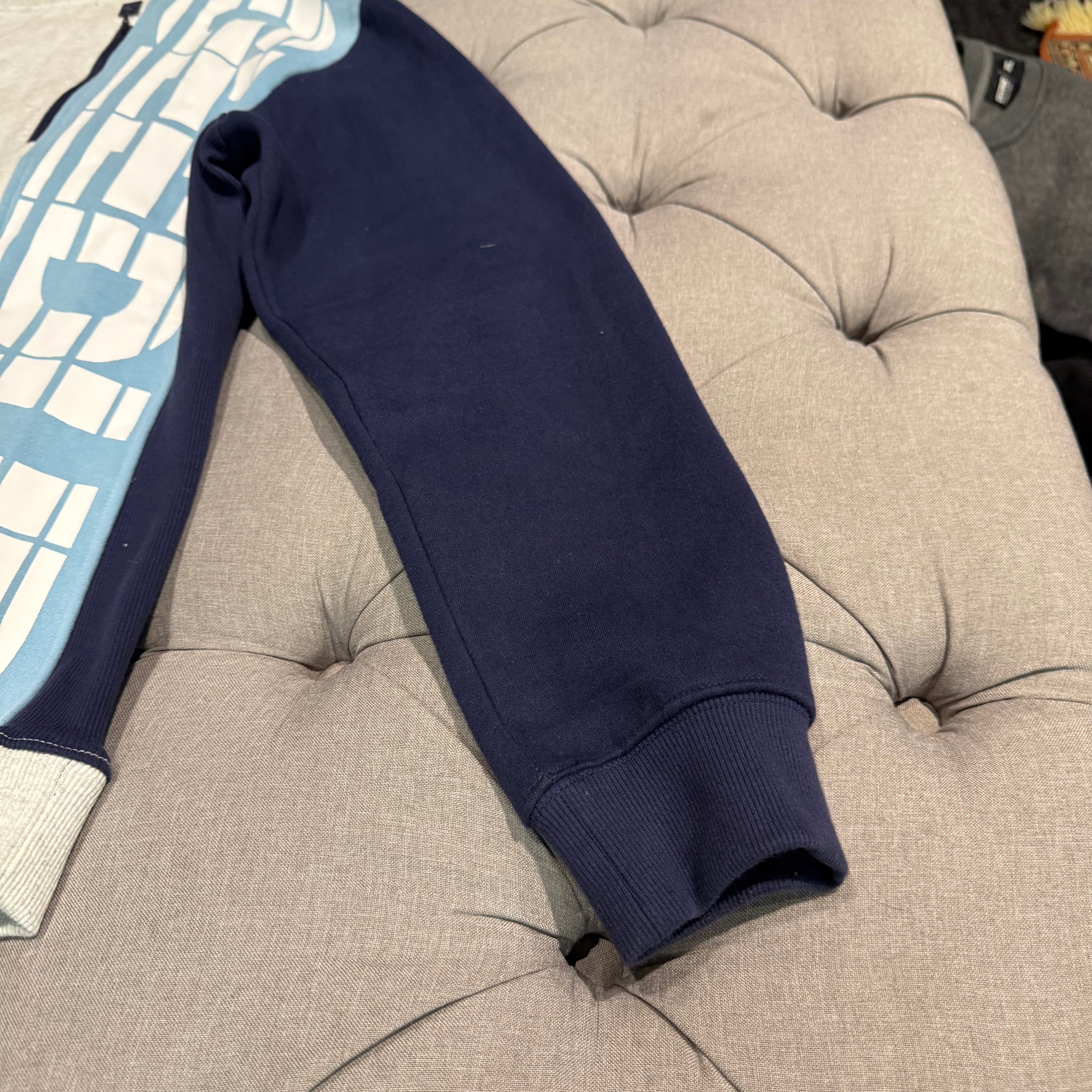Geedup Sportsman Crewneck 'White Marle Blue' (Second hand)