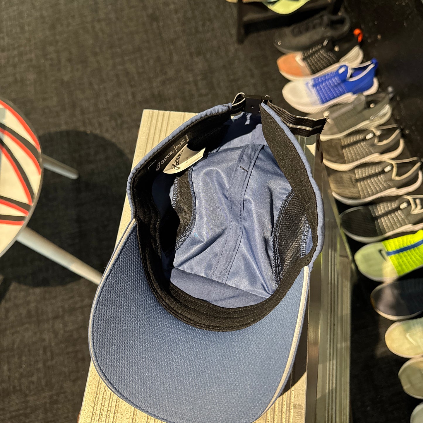 Asics Cap Brim Logo 'Navy Blue Reflective' (Second hand)