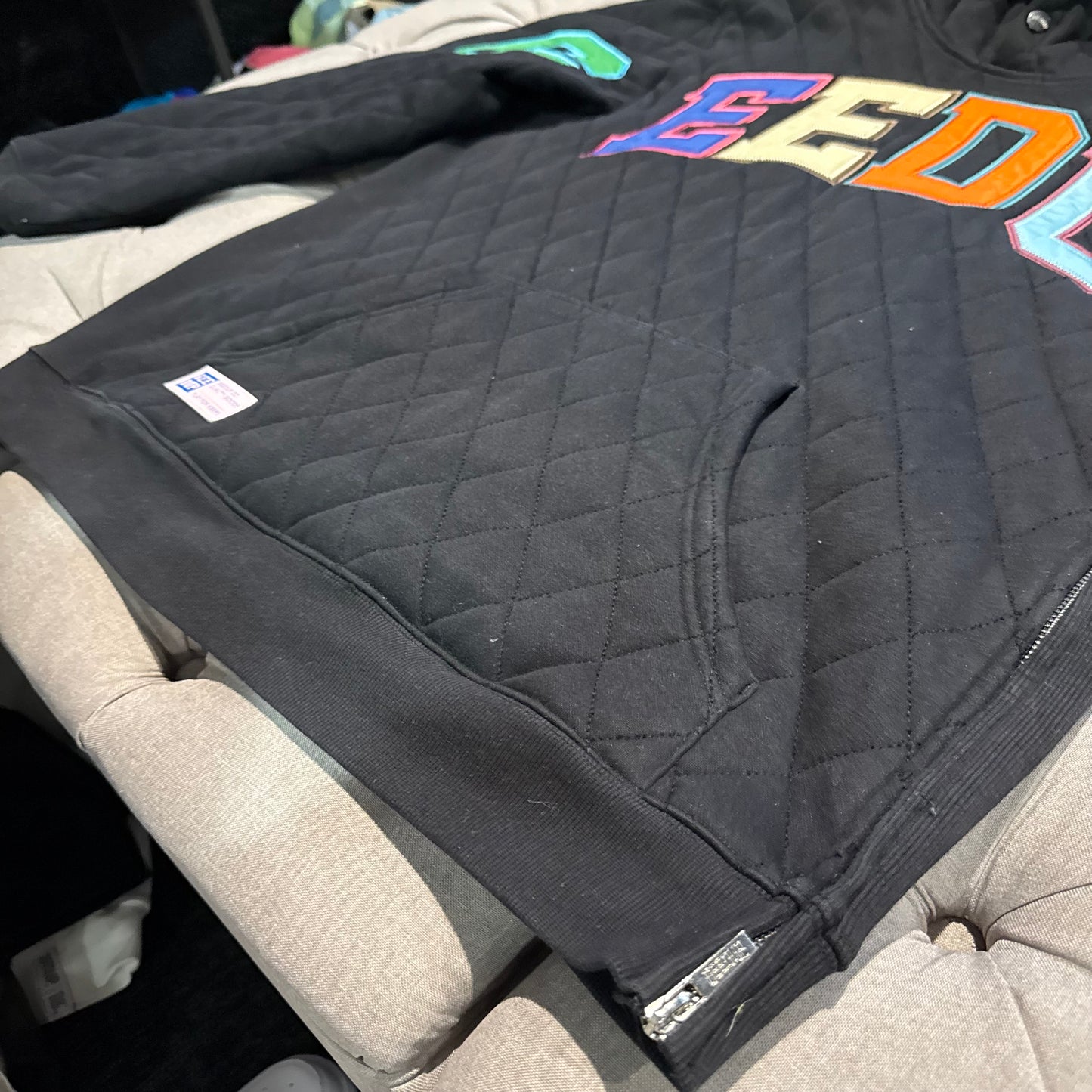 Geedup Team Logo Hoodie 'Holy Grail Multi Color 2.0 Quilt' (Second hand)