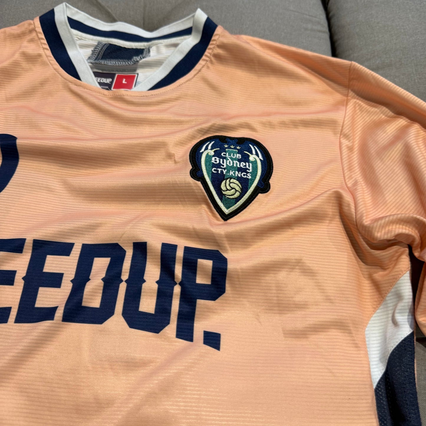Geedup Club Sydney Long Sleeve Jersey 'Peach Navy' (10+ YEAR OLD RELEASE) (Second hand)