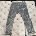 Geedup Script Fleece/Velvet Zip-Up Pants 'Grey' (Second hand)