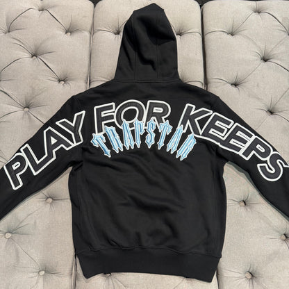 Geedup x Trapstar Play For Keeps Irongate Hoodie 'Black Blue' (Second hand)