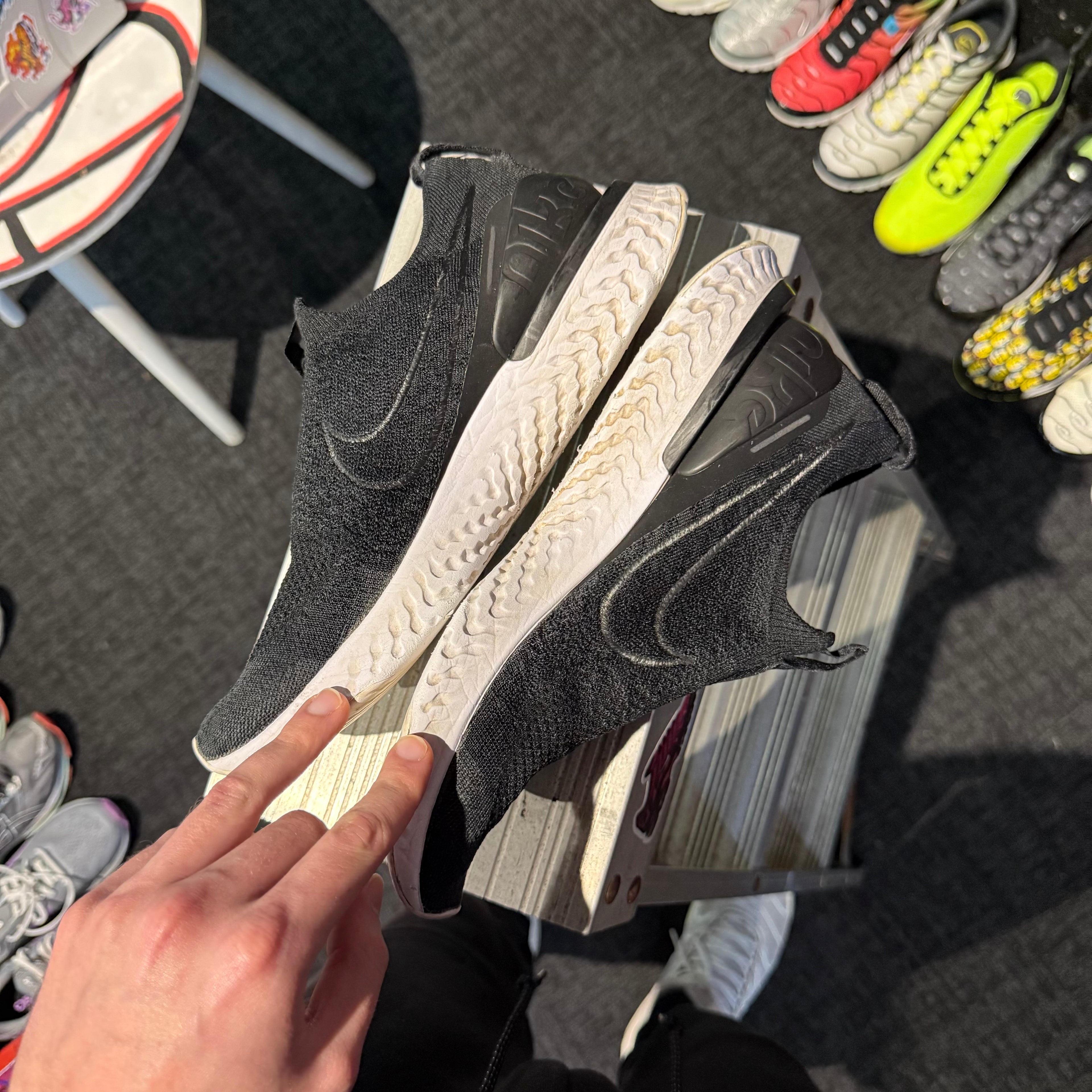 Nike Epic Phantom React Flyknit 'Black White' (Second hand)
