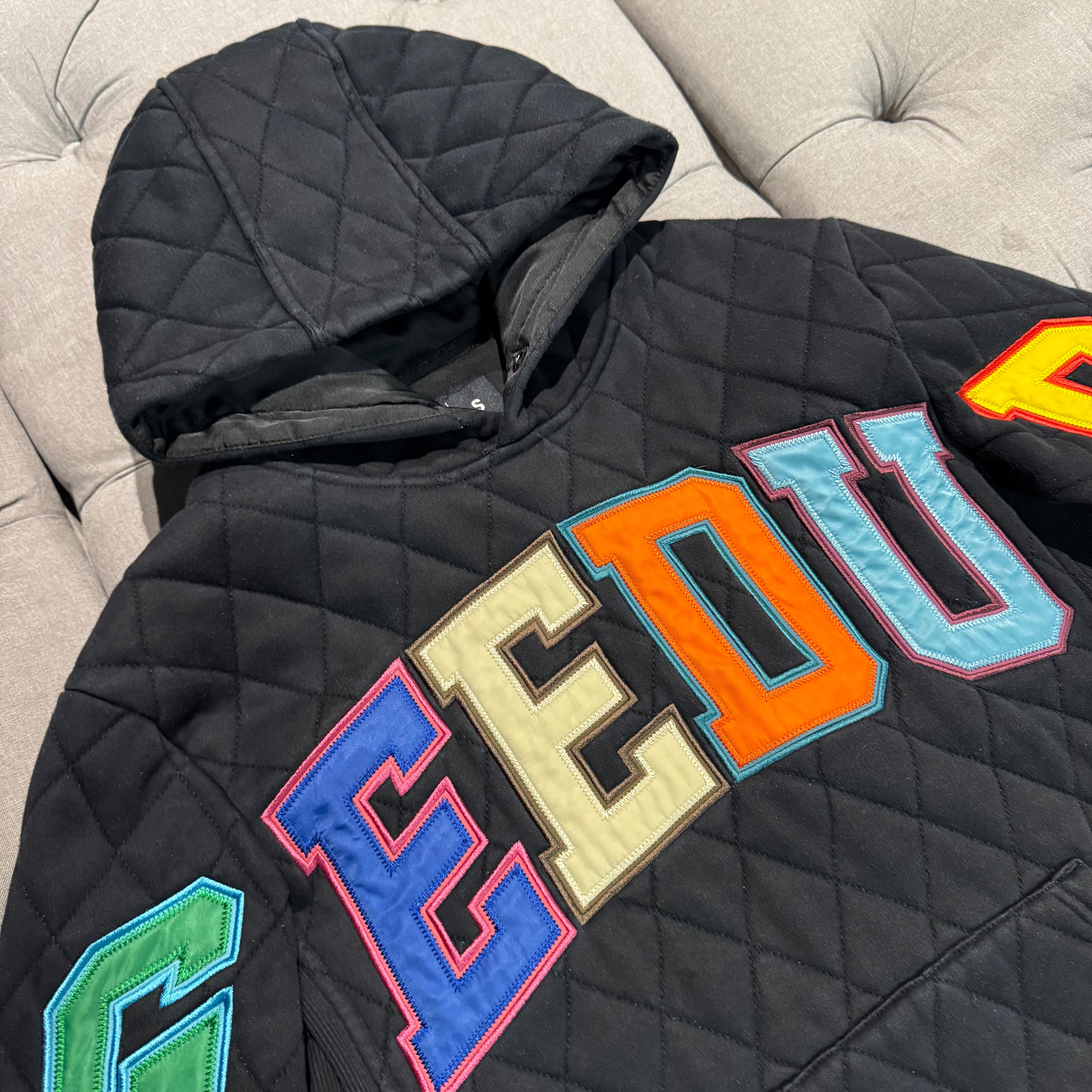 Geedup Team Logo Hoodie 'Holy Grail Multi Color 2.0 Quilt' (Second hand)