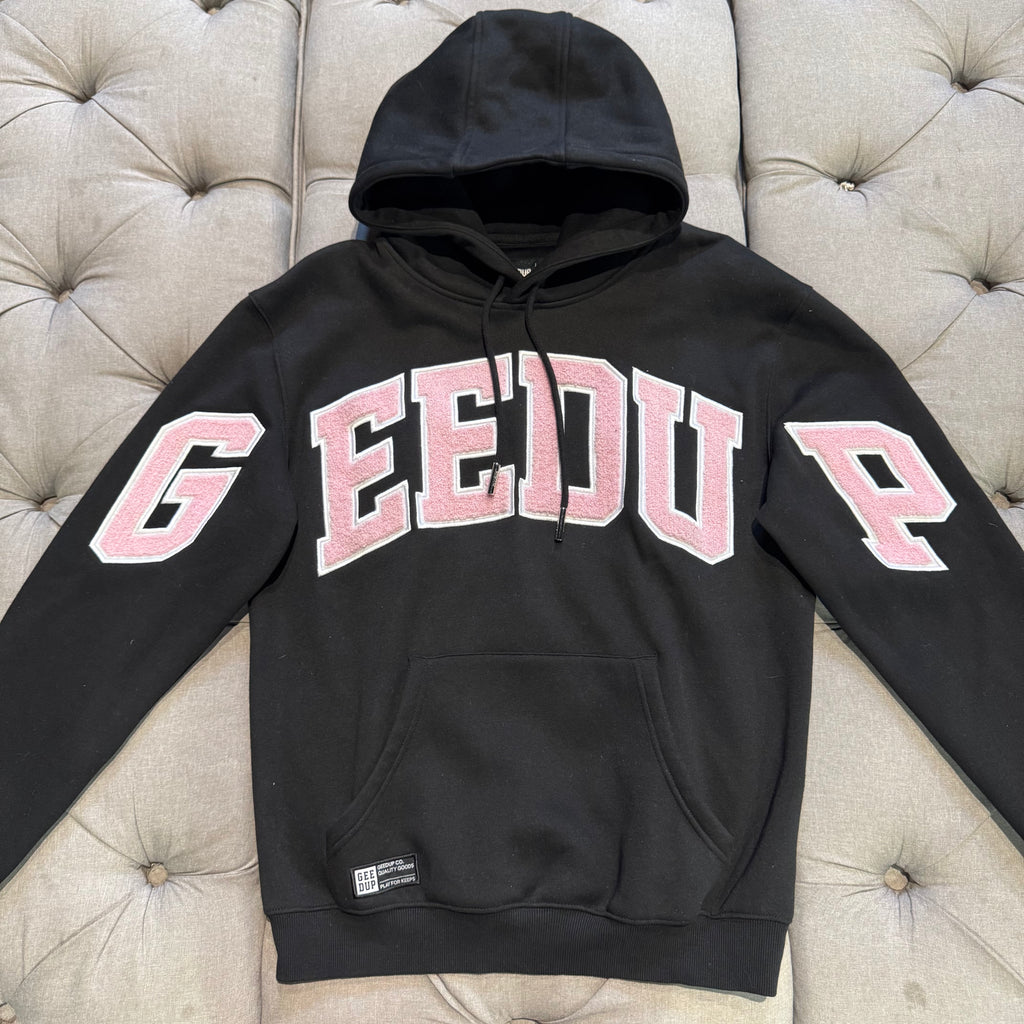 Geedup Team Logo Hoodie 'Black Pink' (Second hand)