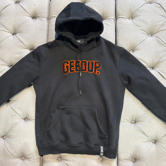 Geedup Play For Keeps Hoodie 'Black Orange' (Second hand)