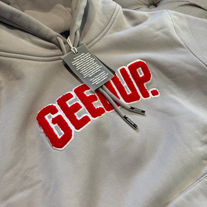Geedup Play For Keeps Hoodie 'Grey Red' (Second hand)