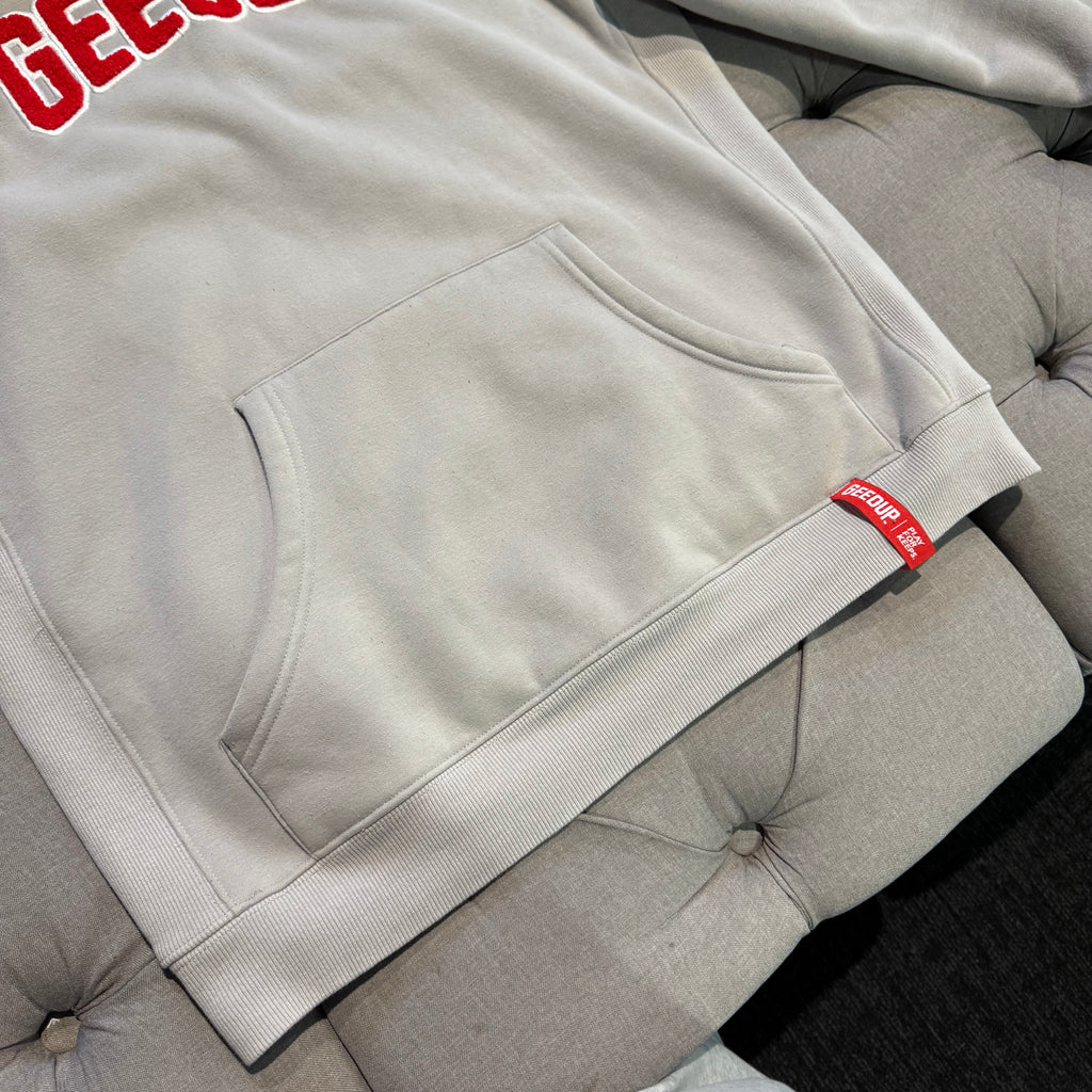 Geedup Play For Keeps Hoodie 'Grey Red' (Second hand)