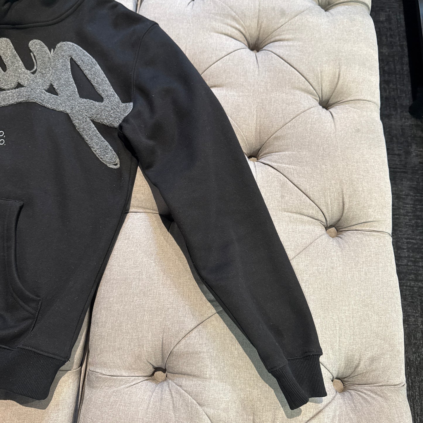 Geedup Handstyle Hoodie 'Black Grey' (Second hand)