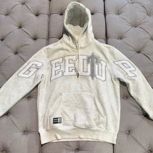 Geedup X Trapstar Team Logo x Irongate T Hoodie 'White Marle Grey' (Second hand)