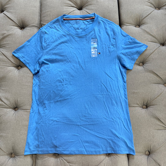 Tommy Hilfiger Flag Embroidery T-shirt 'Blue'