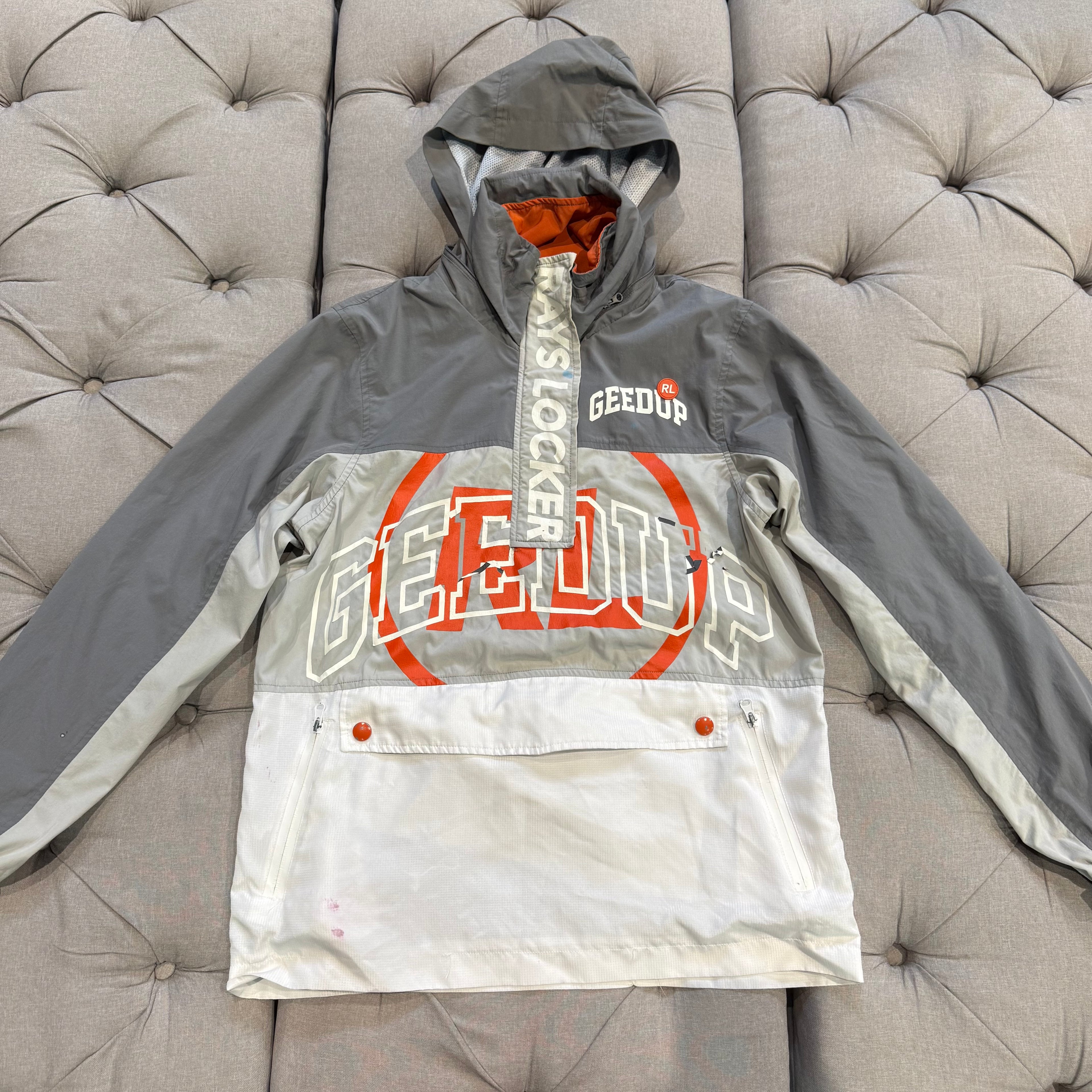Geedup X Rays Locker Jacket 'Grey Orange' (Second hand)