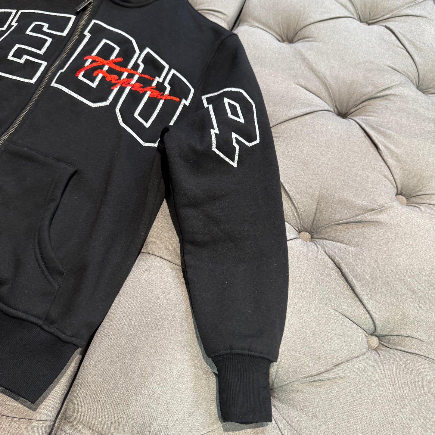 Geedup Team Logo x Trapstar Signature Jacket 'Black White Red' (Second hand)