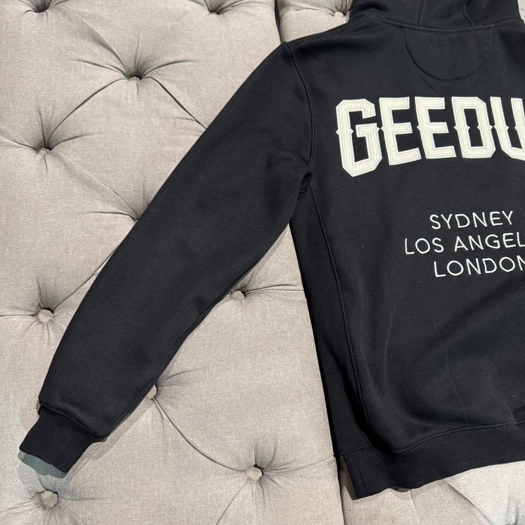 Geedup Cities Hoodie 'Black White' (Second hand)