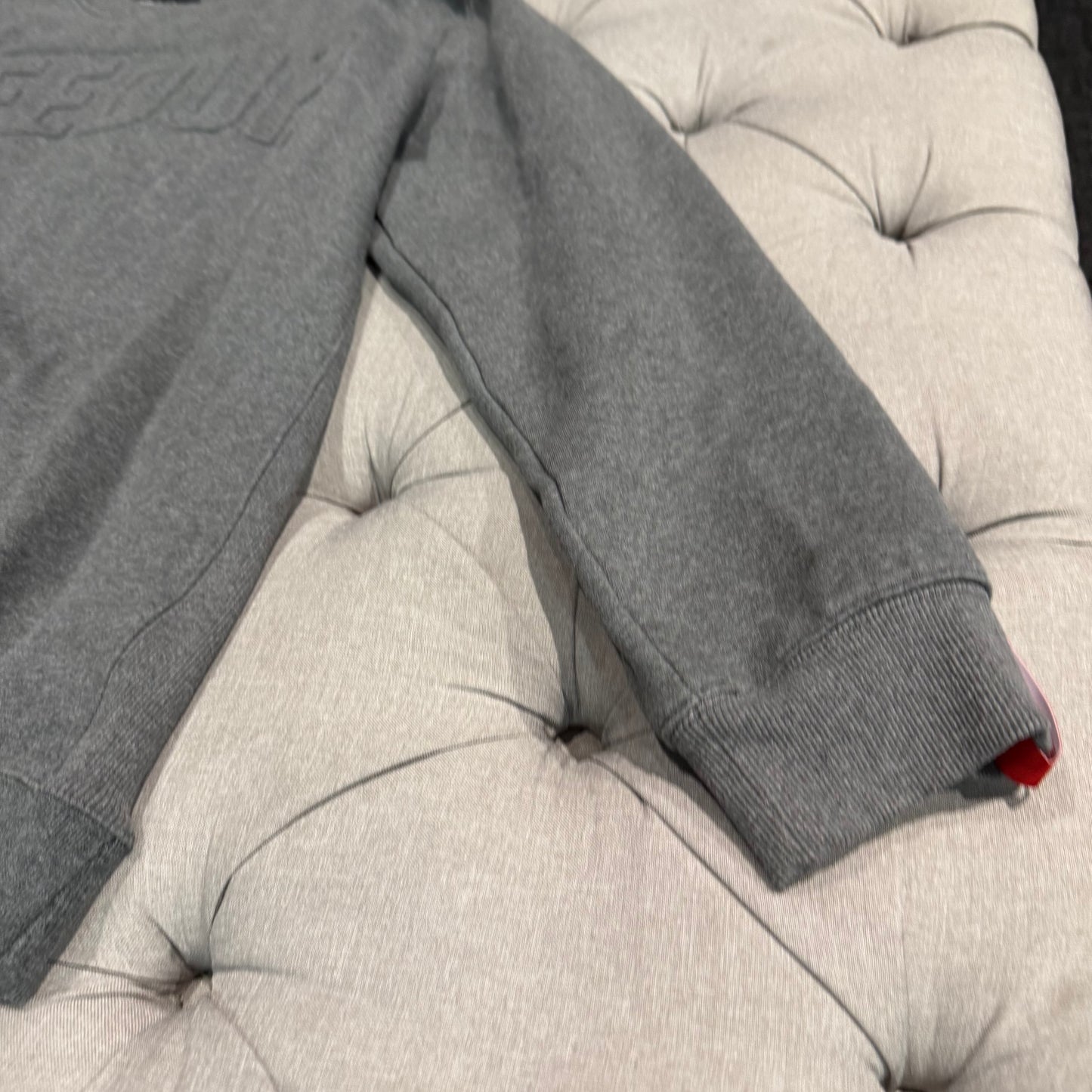 Geedup Embossed Logo Play For Keeps Crewneck 'Ash Grey' (Second hand)