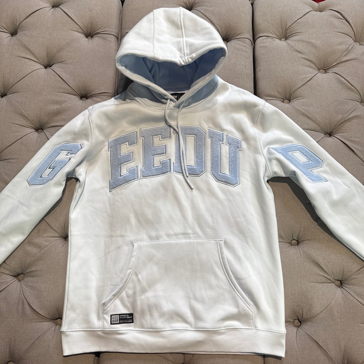 Geedup Team Logo Hoodie 'Pale Blue' (Second hand)