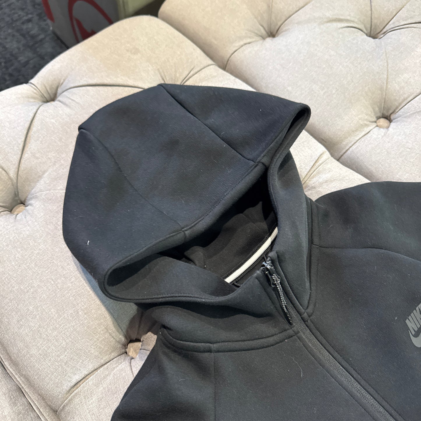 Nike Tech Fleece Jacket 'Black Grey' (Second hand)