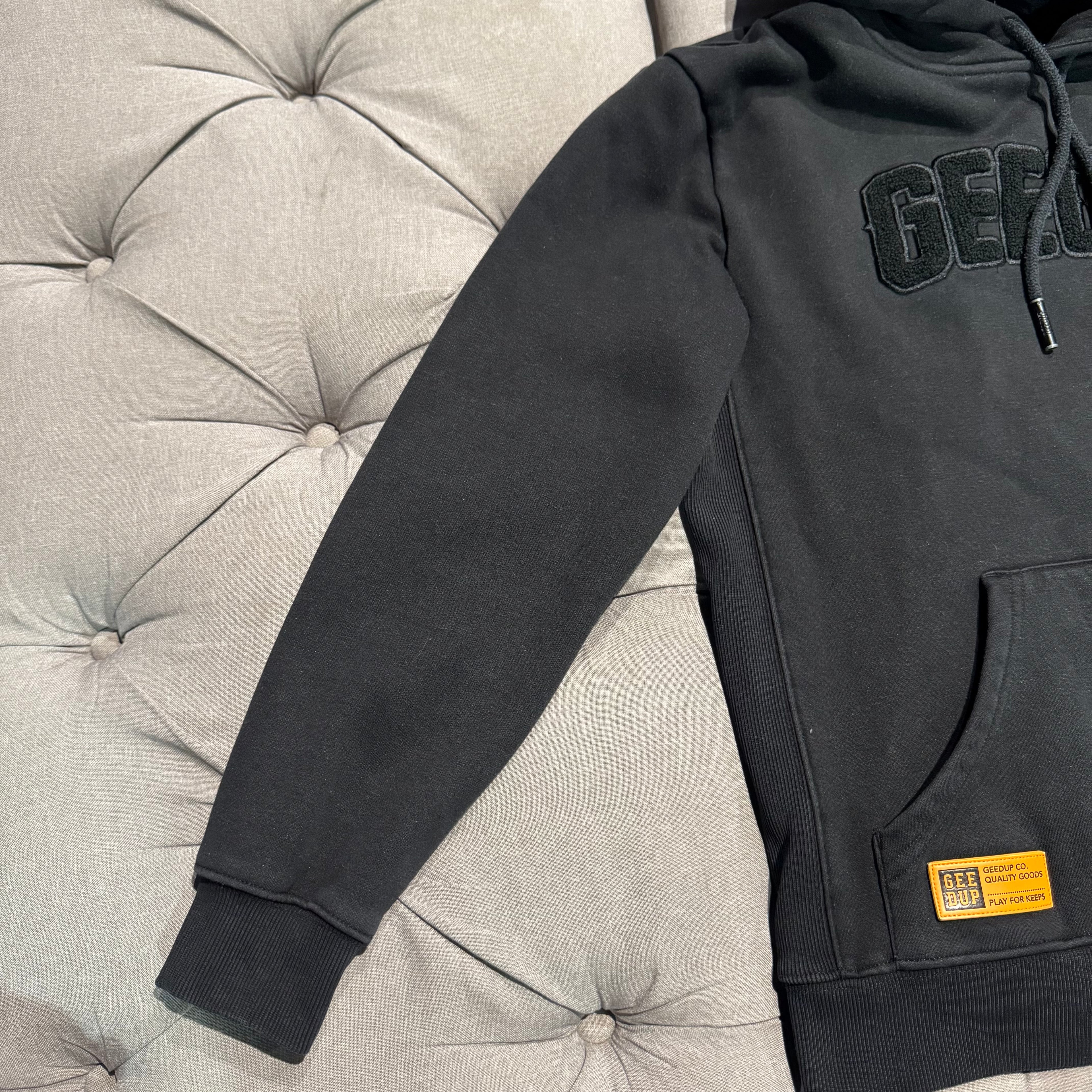 Geedup Play For Keeps Hoodie 'Blackout' (Second hand)