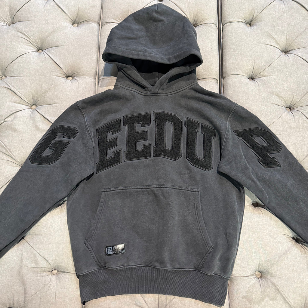 Geedup Team Logo Hoodie 'Washed Black' (Second hand)