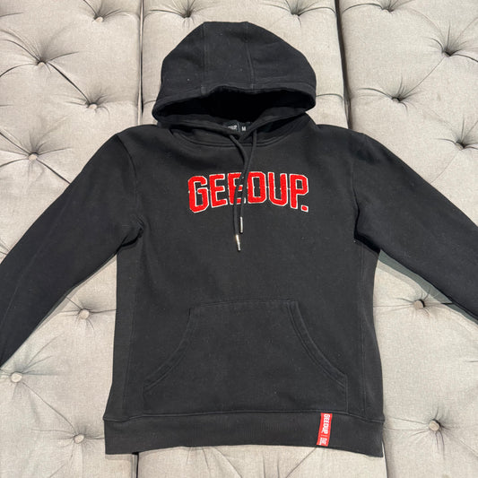 Geedup Play For Keeps Hoodie 'Black Red' (Second hand)