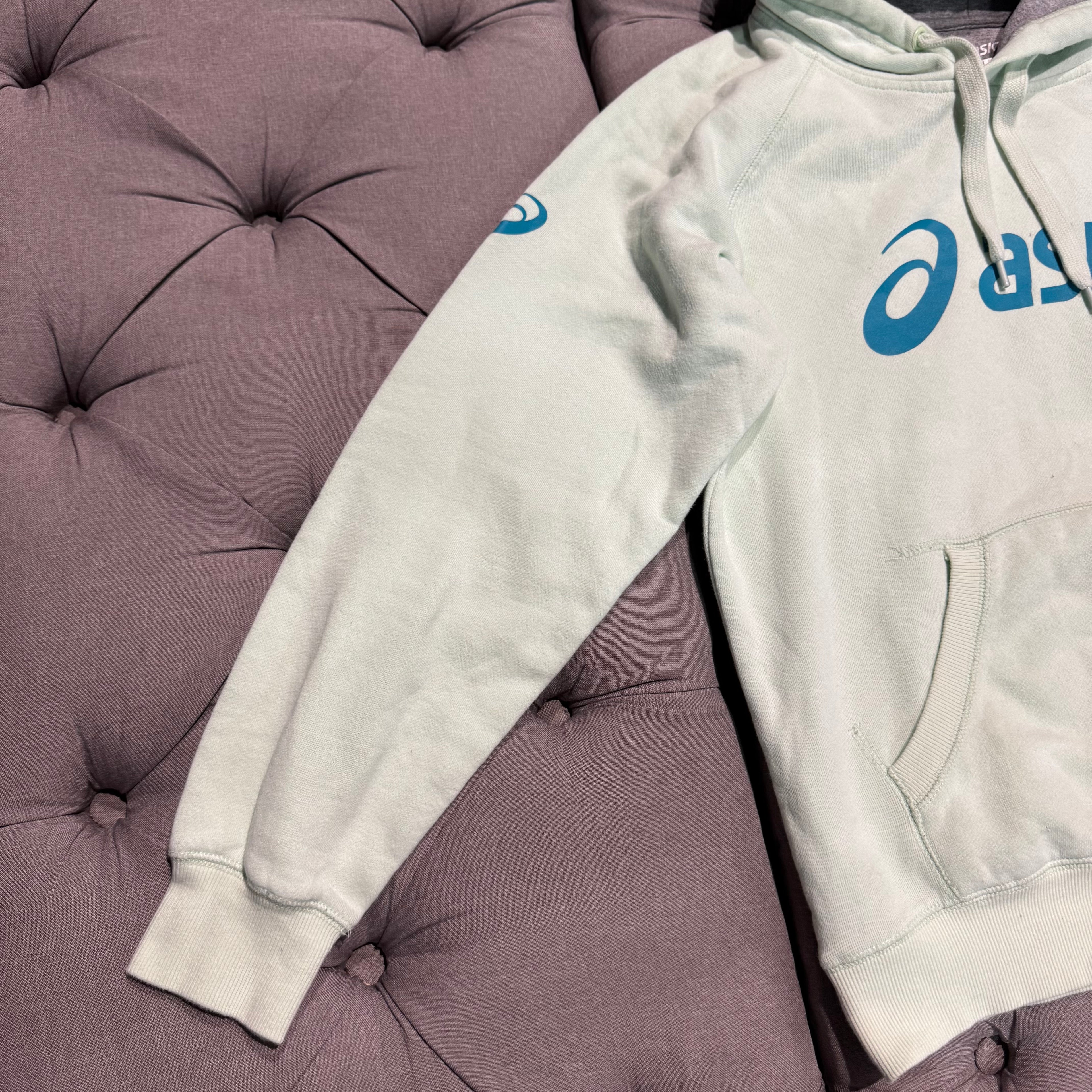 Asics Front Logo Hoodie 'Teal' (Second hand)