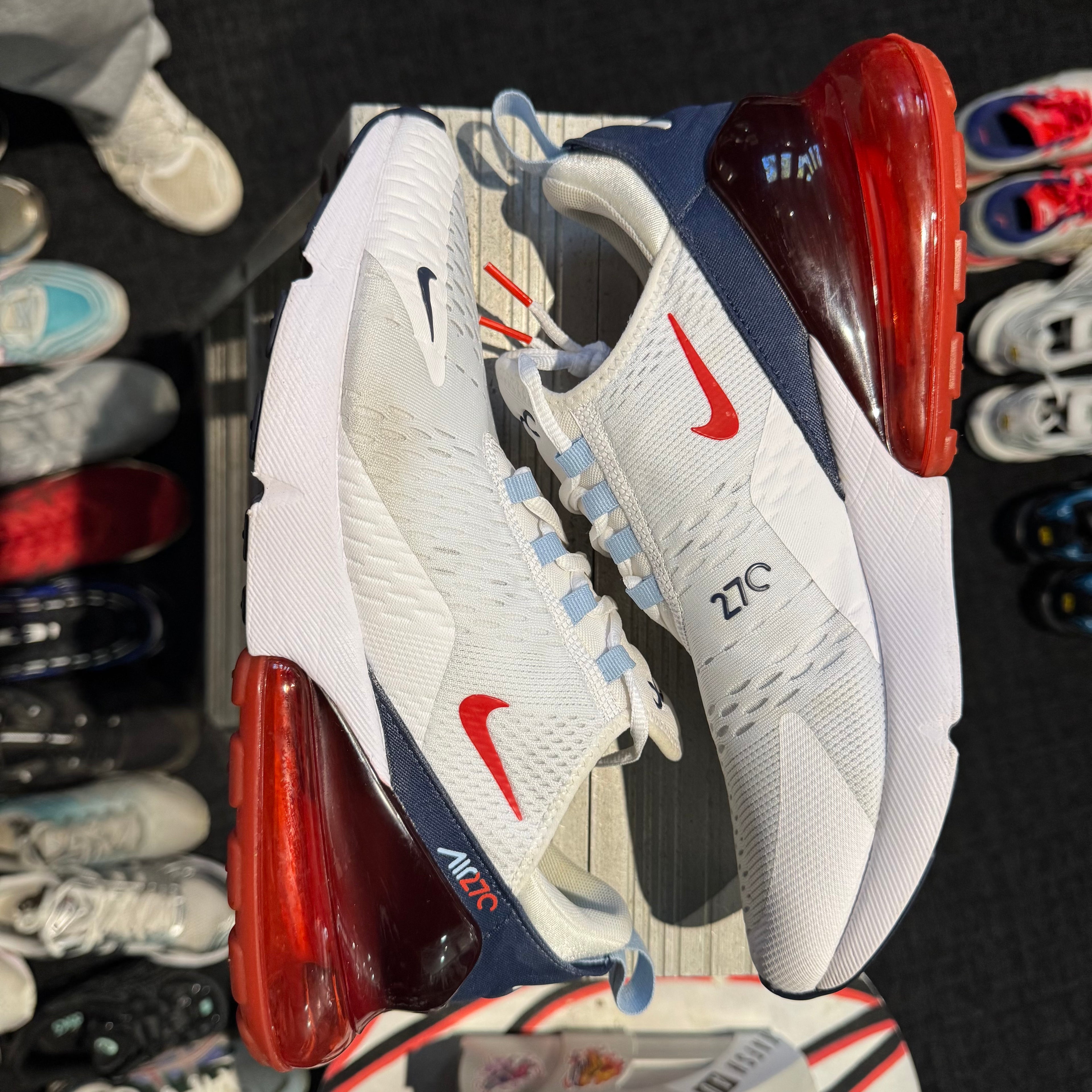 Nike Air Max 270 'White Chile Red Midnight Navy' (Second hand)