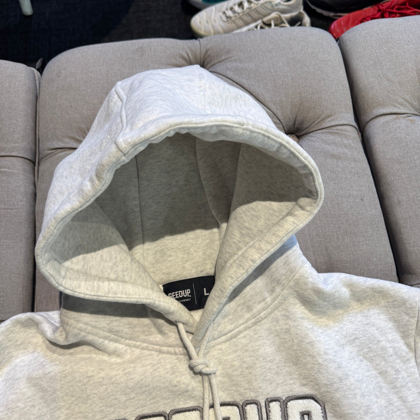 Geedup Play For Keeps Hoodie 'Marle White Grey' (Second hand)