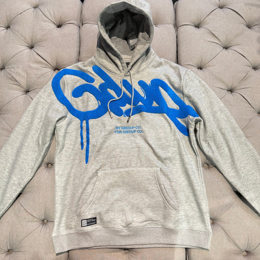 Geedup Handstyle Hoodie 'Grey Blue' (Brand New)