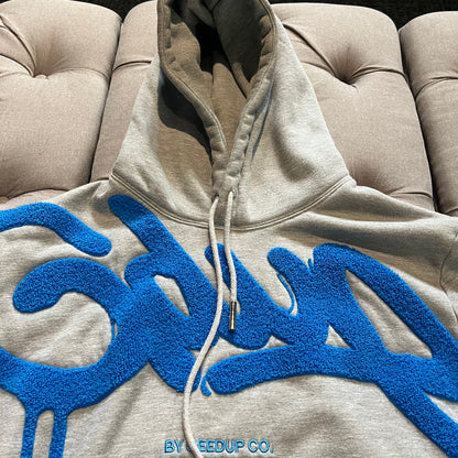 Geedup Handstyle Hoodie 'Grey Blue' (Second hand)